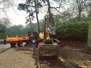 Keukenhof - straatwerk rooien